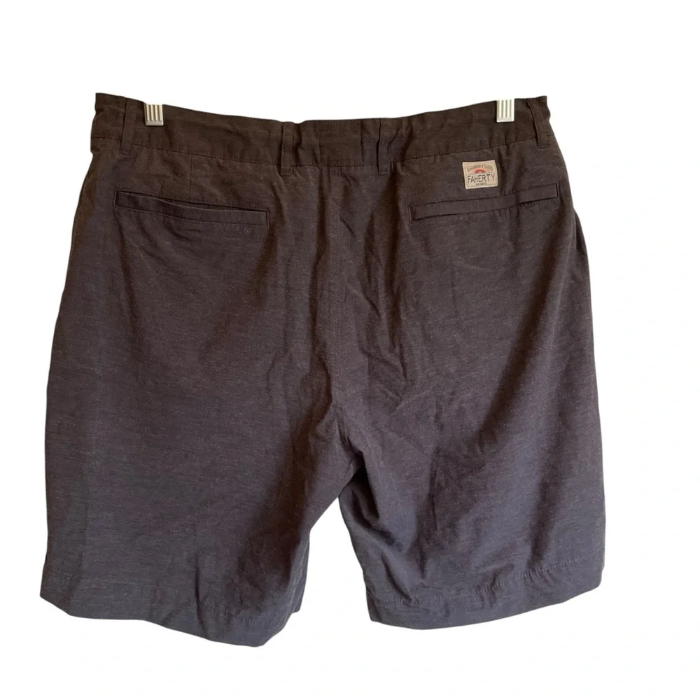 Faherty All Day Shorts Dark Heathered Blue Flat‎ Front Shorts NWOT